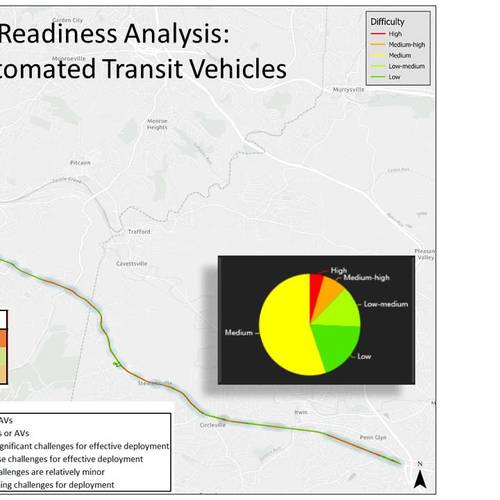 Platooning transit vehicle pilot study for PennDOT